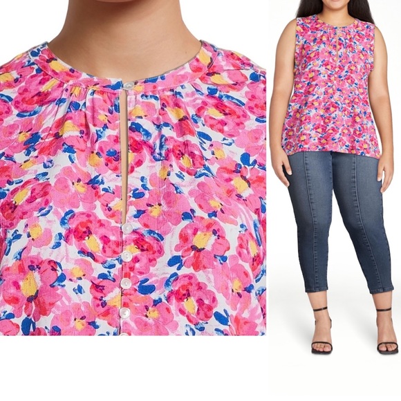 Floral Ruffle Trim Top - Picture 4 of 6